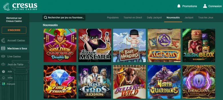 Les bonus et promotions de Cresus Casino